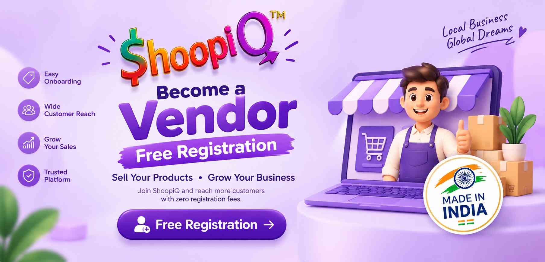 vendor registration free